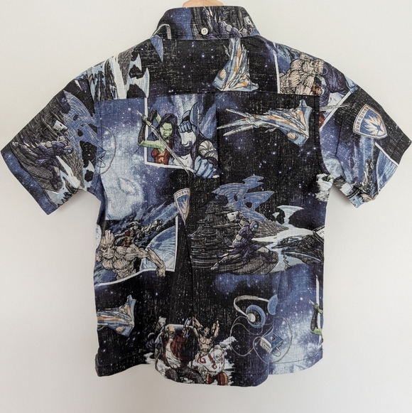 Reyn Spooner Marvel Shirt Boys Sz Small Guardians Of The Galaxy Comic Hero - Picture 6 of 9